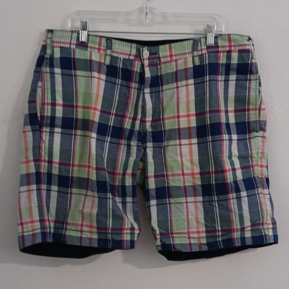Polo Ralph Lauren reversible bermuda shorts men's size 36 navy/green/white/pink